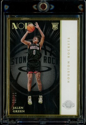 2021-22 Panini Noir Jalen Green Gold Frame Rookie /11 Rockets RC 