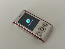 Sony Ericsson W595 White red Vintage Cell phone