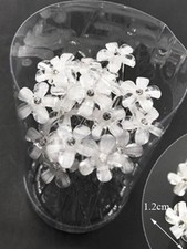 White Flower Hair Pins, Bridal, Prom Or Any Occassion.