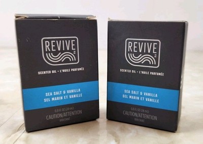 Revive Scented Oil Sea Salt & Vanilla Lot of 2 NEW 0.8 fl oz Each