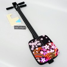 Sangenshi Kikuoka Shamisen Kojami Sansen Japanese Samisen Sakura Flower NEW