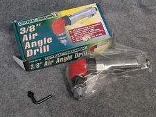 Central Pneumatic Air Angle Drill Model 2766.  3/8 Angle Drill, New Open Box