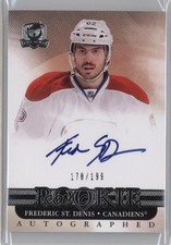 2011-12 Upper Deck The Cup Auto Rookie 178/199 Frederic St Denis #102 Auto 0f8