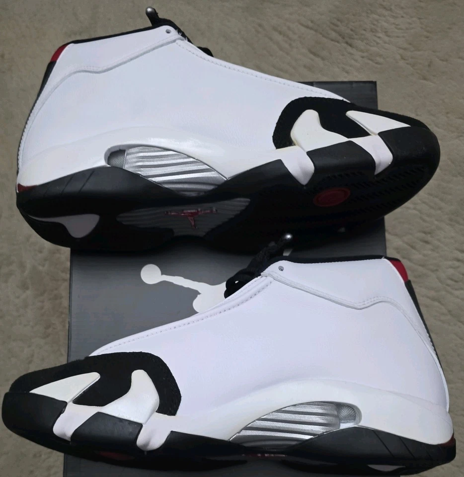 Air Jordan 14 Retro 2014 Puntera Negra (487471-102) Hombre 10 DS Foto 3 de 4