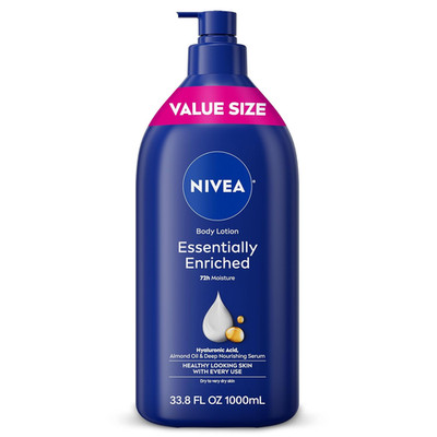 NIVEA Essentially Enriched Body Lotion for Very Dry Skin with Hyaluronic Acid, A