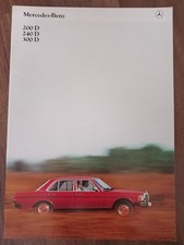 Francais Mercedes-Benz 200D 240D 300D W123 06/81 depliant catalogo brochure