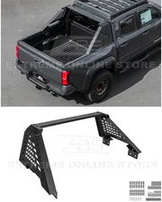 For 24-Up Toyota Tacoma Factory Carbon Steel Black Rear Trunk Bed Sport Roll Bar