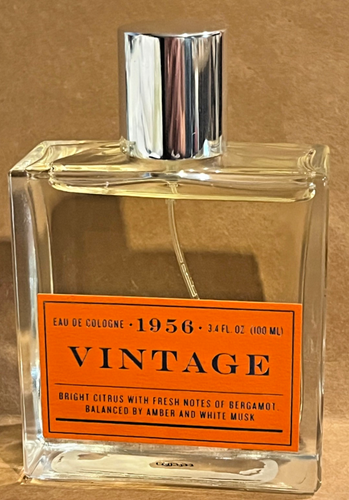 Tru Fragrance 1956 Vintage Eau De Cologne Spray Herren 3,4 Oz. Neu ohne Box