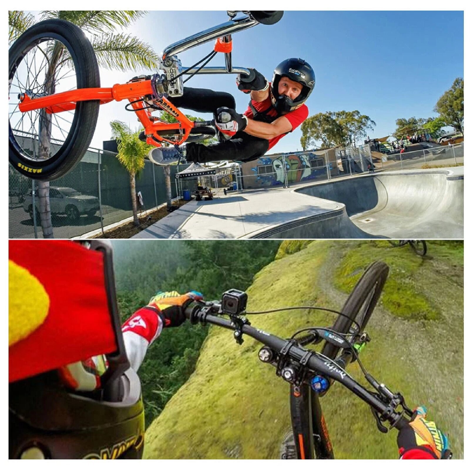 Bike Bicycle Bar Holder 360 Swivel Mount Pole Clamp for Gopro 9 8 7 6 Action Cam