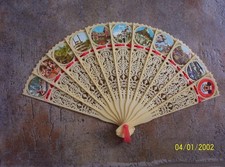 Vintage 1960’s Mickey Mouse Disneyland Ornate Hand Fan Walt Disney Productions