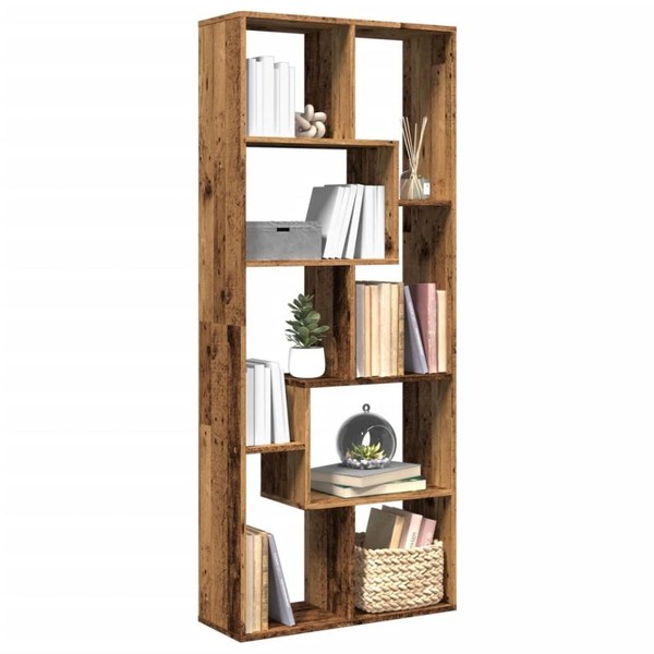 Raumteiler-BüCherregal Altholz-Optik 67X25X161,5 Cm-image