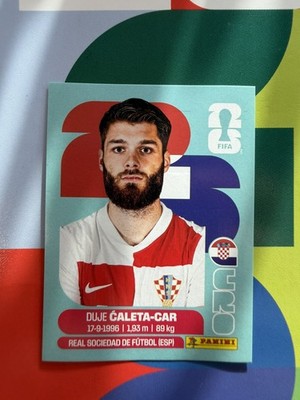 2026 #CRO 3 DUJE CALETA-CAR CROATIA PANINI STICKER FIFA WORLD CUP 26 