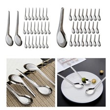 24 Pieces Dinner Spoons Soup Spoons Polished Kitchen Gadget Tablespoons for Cafe