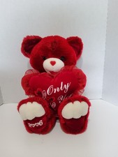 2006 Dan Dee Sweetheart Plush Red Teddy Bear 19  With Valentines heart