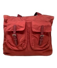 PRADA Tote Bag Red Size 31 Handbag Used