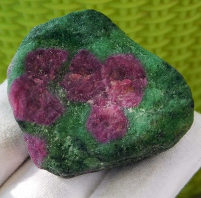 Certified 342.45 Ct Natural African Ruby in Zoisite Earth-Mined Specimen Rough