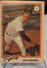 Topps 1978 Burger King Jack Morris #8 Detroit Tigers Baseball Base Set