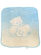 San Marcos Cobertor Baby Blanket Blue White B...