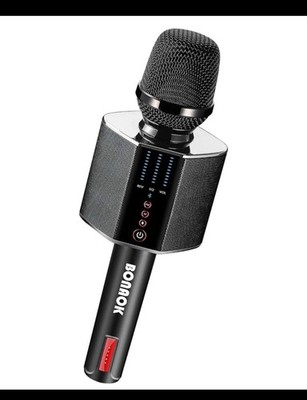 BONAOK Karaoke Microphone, Portable Wireless Bluetooth Karaoke Mic System G50