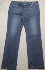 KUT from the Kloth Stevie Straight Leg Jeans Womens Size 14 Blue Denim Dark Wash