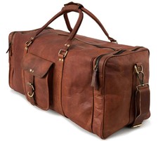 Berliner Genuine Leather Bags New York XL Overnight Duffle Travel Gym Weekend715