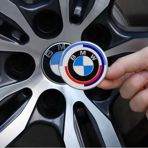 4PC SET Wheel Caps 50th Anniversary Wheel Center Emblem Logo Fit For BMW 2.75IN⭕ Foto 4 de 4