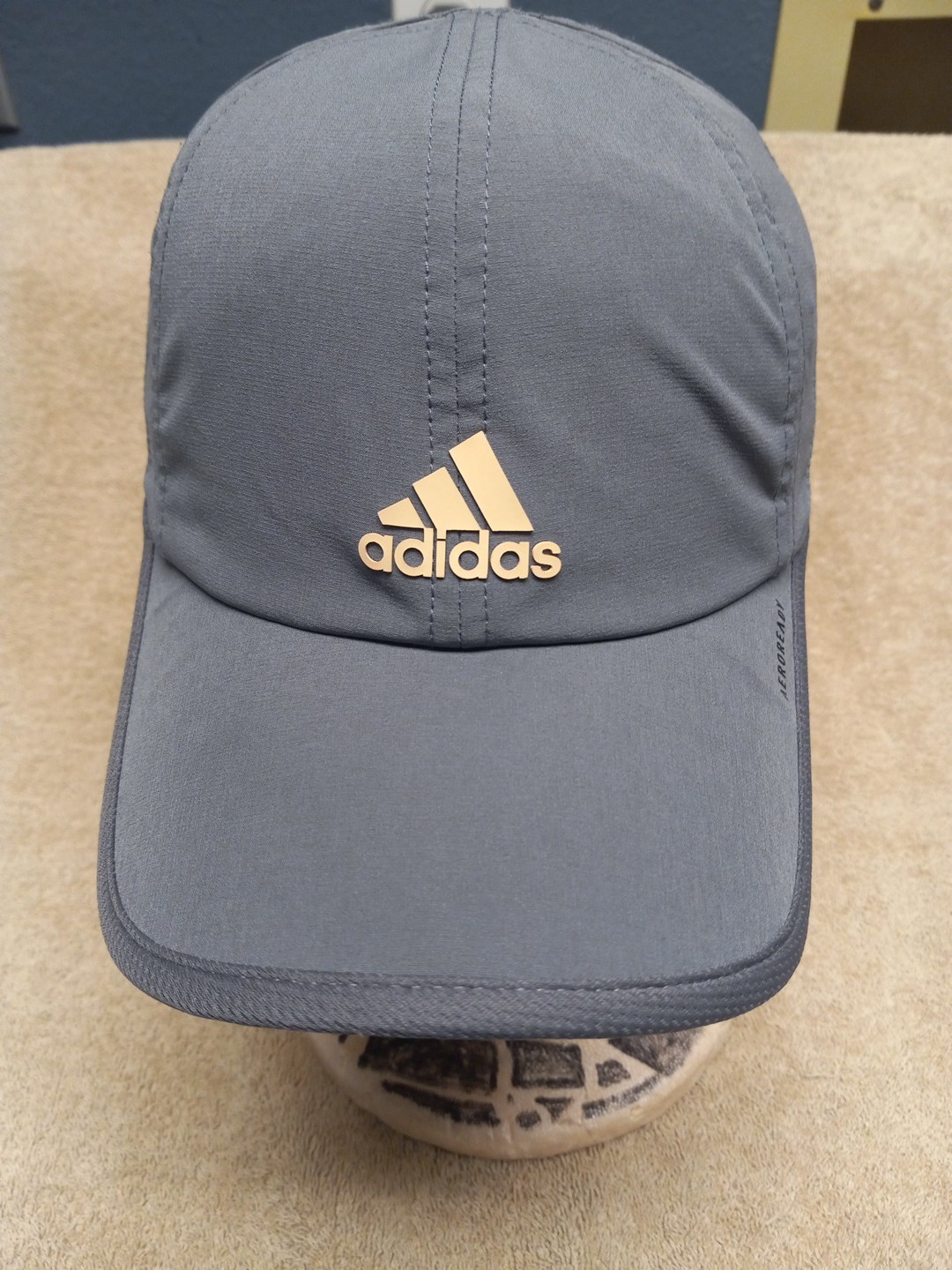 Gray Adjustable Adidas Running Hat 🧢  Aeroready - image 1