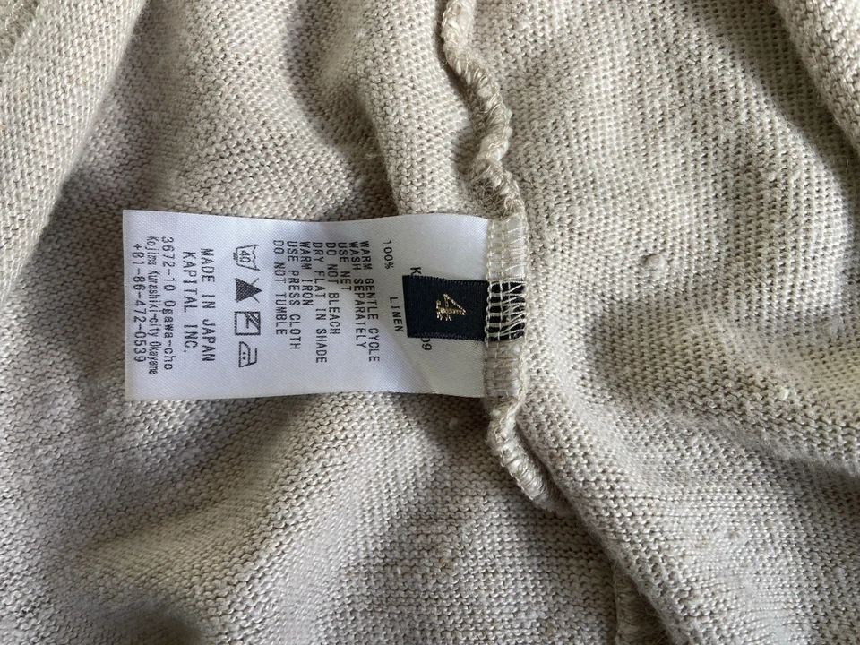 Camisa de lino Kapital TALLA.4/L/XL hecha en Japón Foto 3 de 4