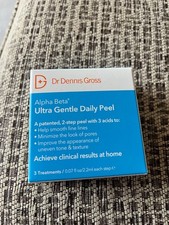 Dr Dennis Gross Ultra sanftes tägliches Peeling. 3 Behandlungen. Nagelneu im Karton.