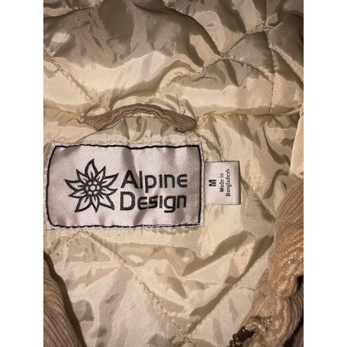 NWT Alpine Design Women's Corduroy Quilted Full Zip Hoodie - M - Sandy Clay - Picture 12 of 14