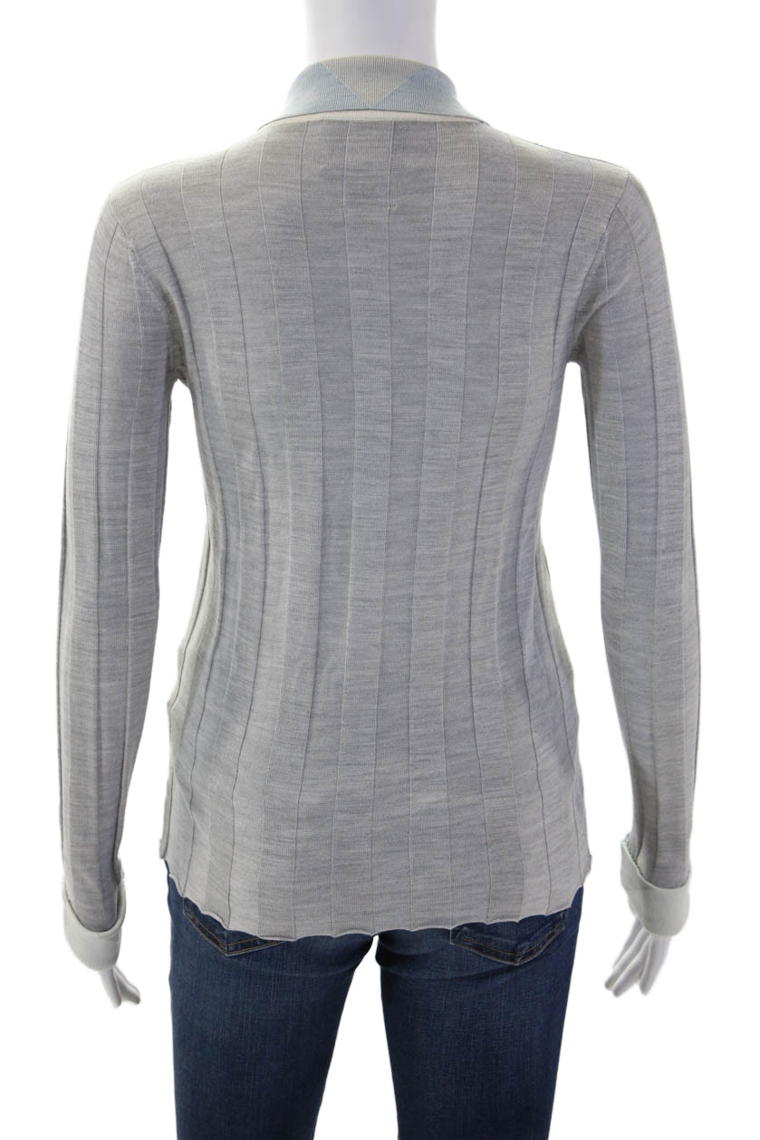 JED Womens Basic Silk Collared Button-Up Shirt Gr… - image 3