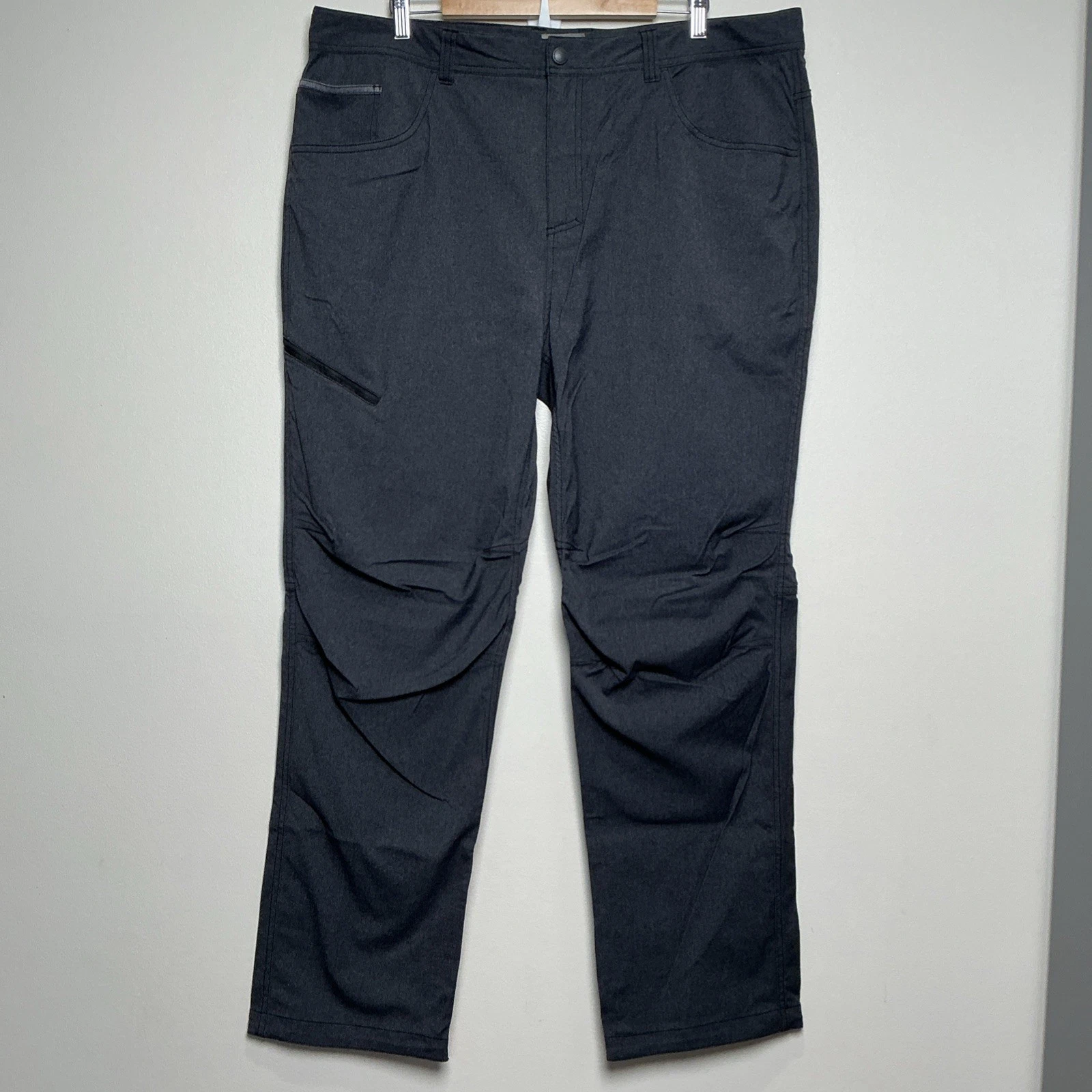 Royal Robbins Men’s Active Fit Pants 42x32 Charcoal Gray Outdoor Hiking EUC