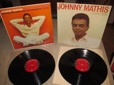 JOHNNY MATHIS &ndash; Lot of 2 Columbia 6 Eye Vinyl LPs CL-887 & CL-1623 Beauties!