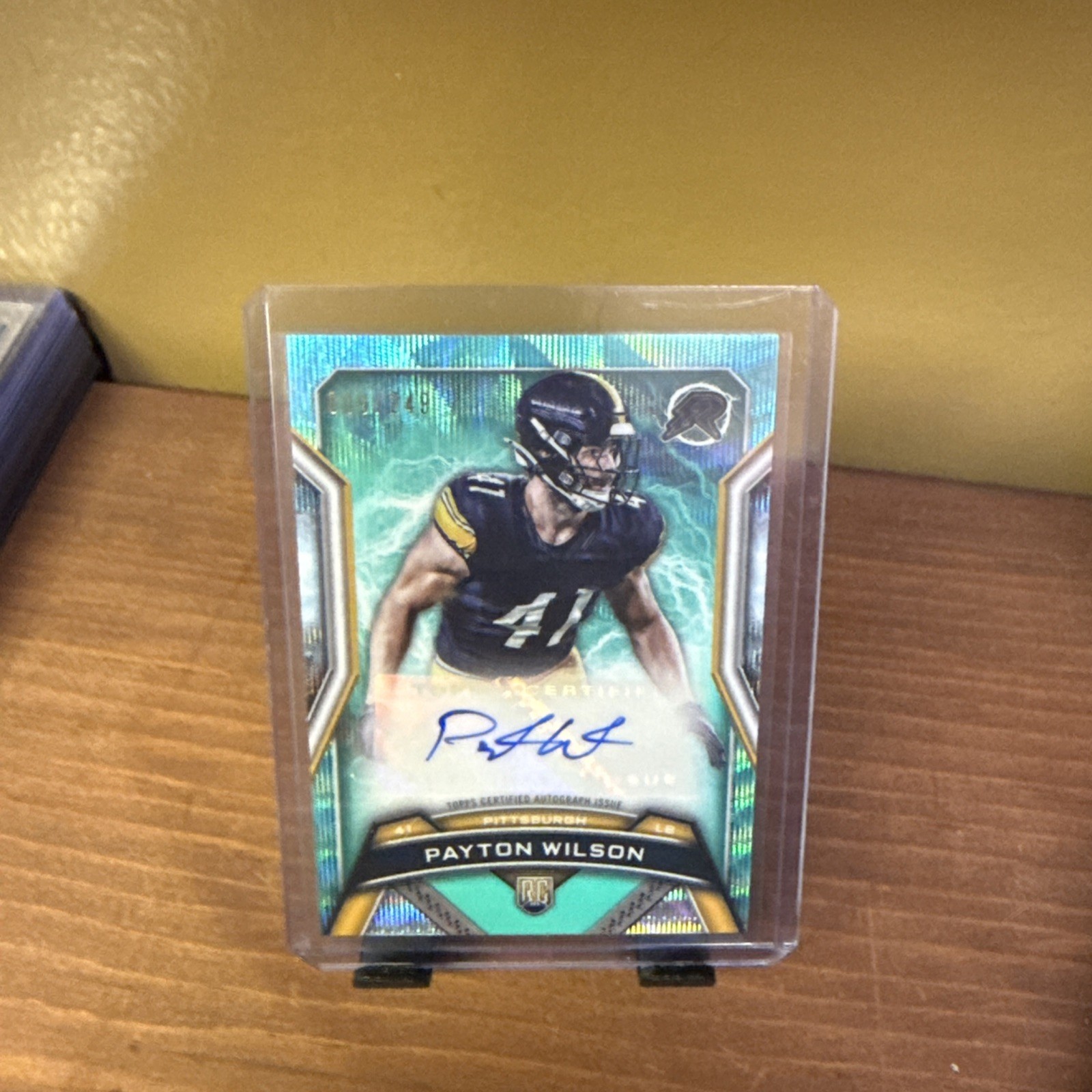 Payton Wilson Topps Resurgence Resurgence Rookie Signatures #RRSPW Aqua Surge