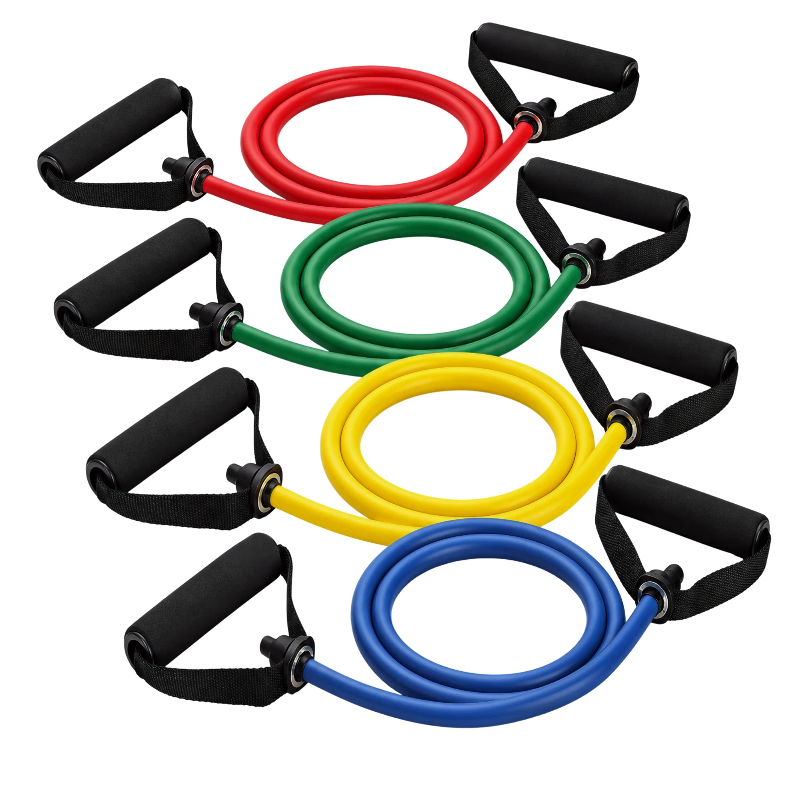 Resistance Bands Set with Handles Home Gym Workout Strength Training Men & Women