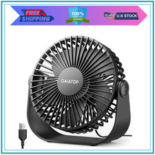 USB Desk Fan, 3 Speeds with Strong Airflow, 5.5 Inch Quiet Small Portable Table