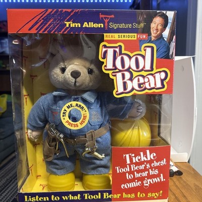 Tim Allen Interactive Tool Bear with Accessories - Complete - Distressed Box
