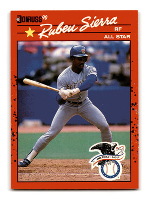 Ruben Sierra ERR 1990 Donruss #673b Texas Rangers NM-MINT
