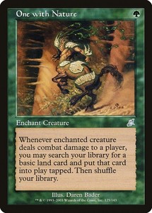 MTG - One with Nature ( Foil ) - Scourge - X1 - (LP) -