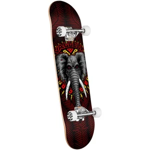 Powell Peralta Skateboard Complete Mike Vallely Elephant Black/Burgundy 8.0" x