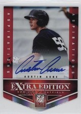 2012 Elite Extra Edition Aspirations Die-Cut Signatures Austin Aune Auto 0b0