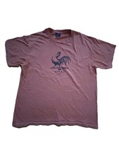 Vintage Rooster Cocky Shirt Funny Made In USA Label T Shirt Size Large Collage