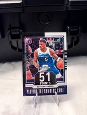 2023-24 Panini Contenders Optic Anthony Edwards #9 Black White Scope Prizm /25