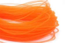 Solid Mesh Tube Deco Flex 50 Yards 4mm Orange For Wreaths Cyberlox Crin Crafts