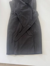Calvin Klein Sleeveless Black Wrap Dress with Belt