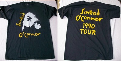 SINEAD O'CONNOR 1990 Tour Tee 2 Side shirt VK09724