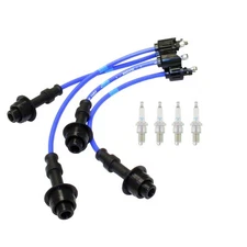 NGK 7mm Wire Set & 4 Nickel Spark Plug Kit For Toyota Van Wagon 2.2 L4 4YEC RWD