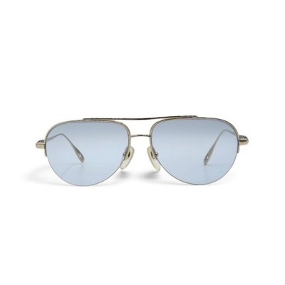 Chrome Hearts Half-Rim Teardrop Glasses Silver