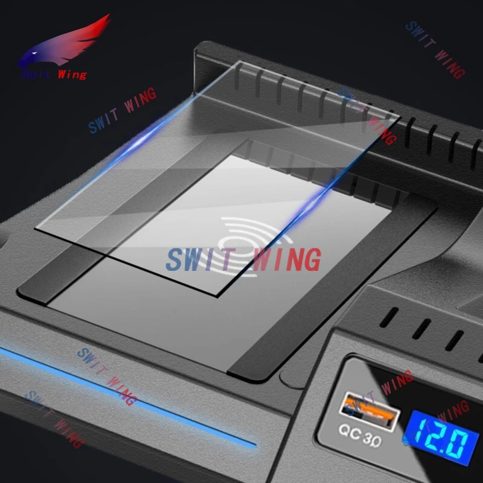 Cargador inalámbrico coche para Mercedes Benz W205 C43 C63 GLC 43 GLC63 X253 Clase C Foto 4 de 4