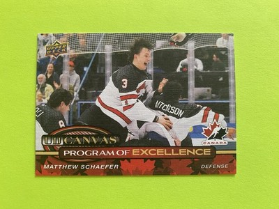 25-26 Upper Deck Series 2 Matthew Schaefer UD Canvas Program of Excellence #C259